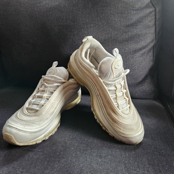 NIKE Air Max 97 Pure Platinum Running Shoes - Womens Size 8.5 - Picture 1 of 9